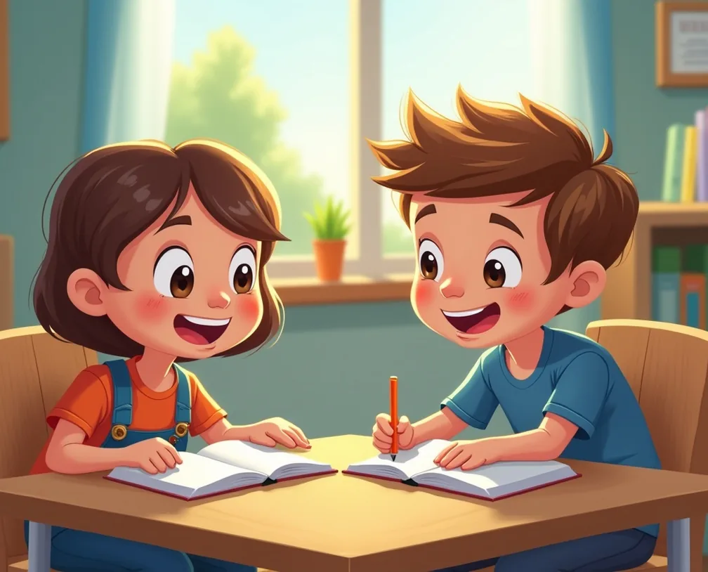 Fun English classroom designed for young learners